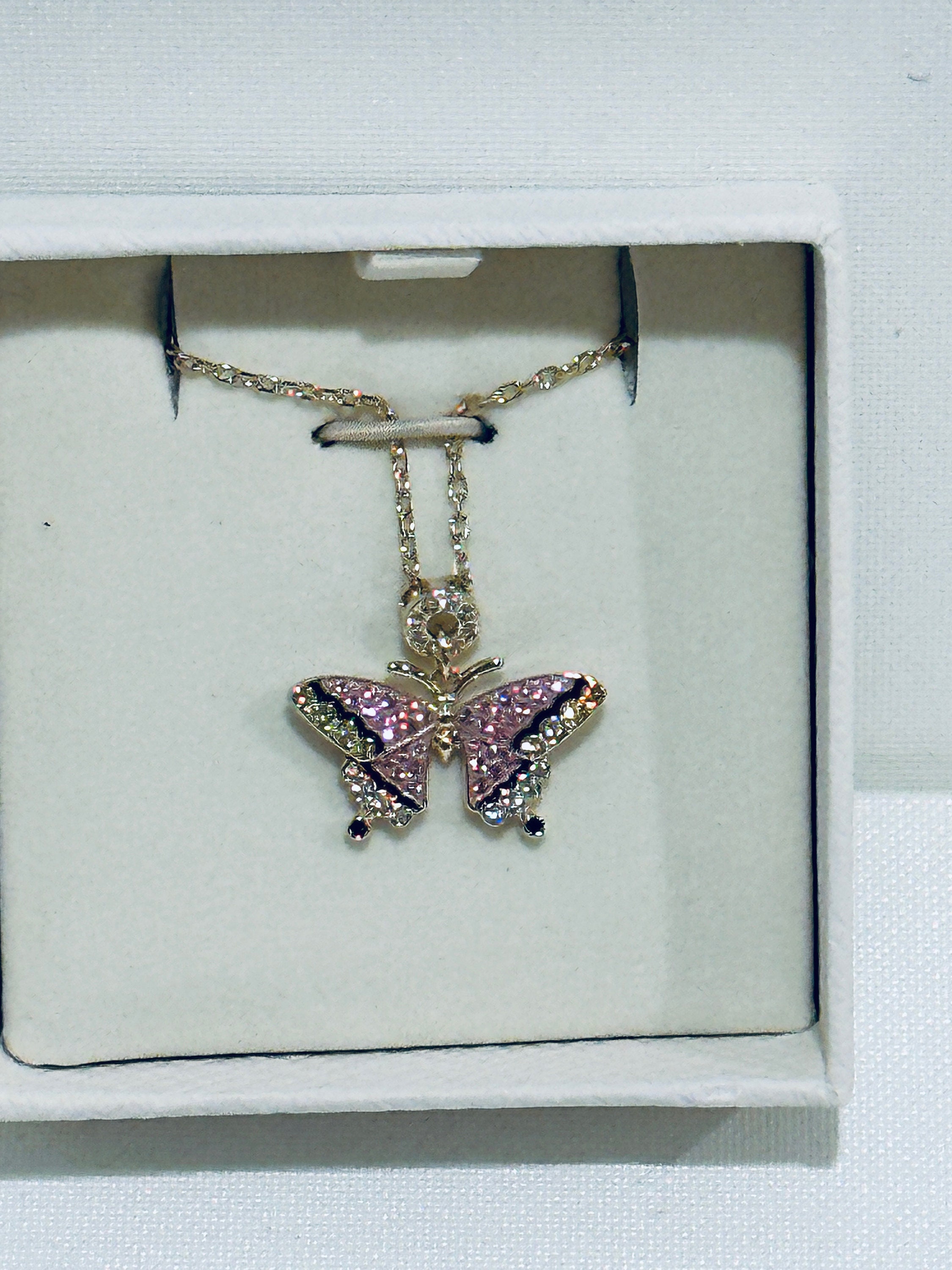 Effy Watercolors 14K Gold Multi Sapphire & Diamond Butterfly Pendant –  effyjewelry.com