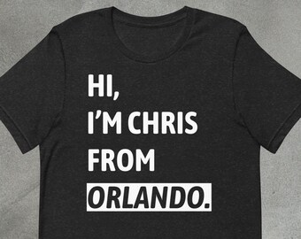 Hi, I'm Chris from Orlando Tee | A Unisex Theme Park Shirt