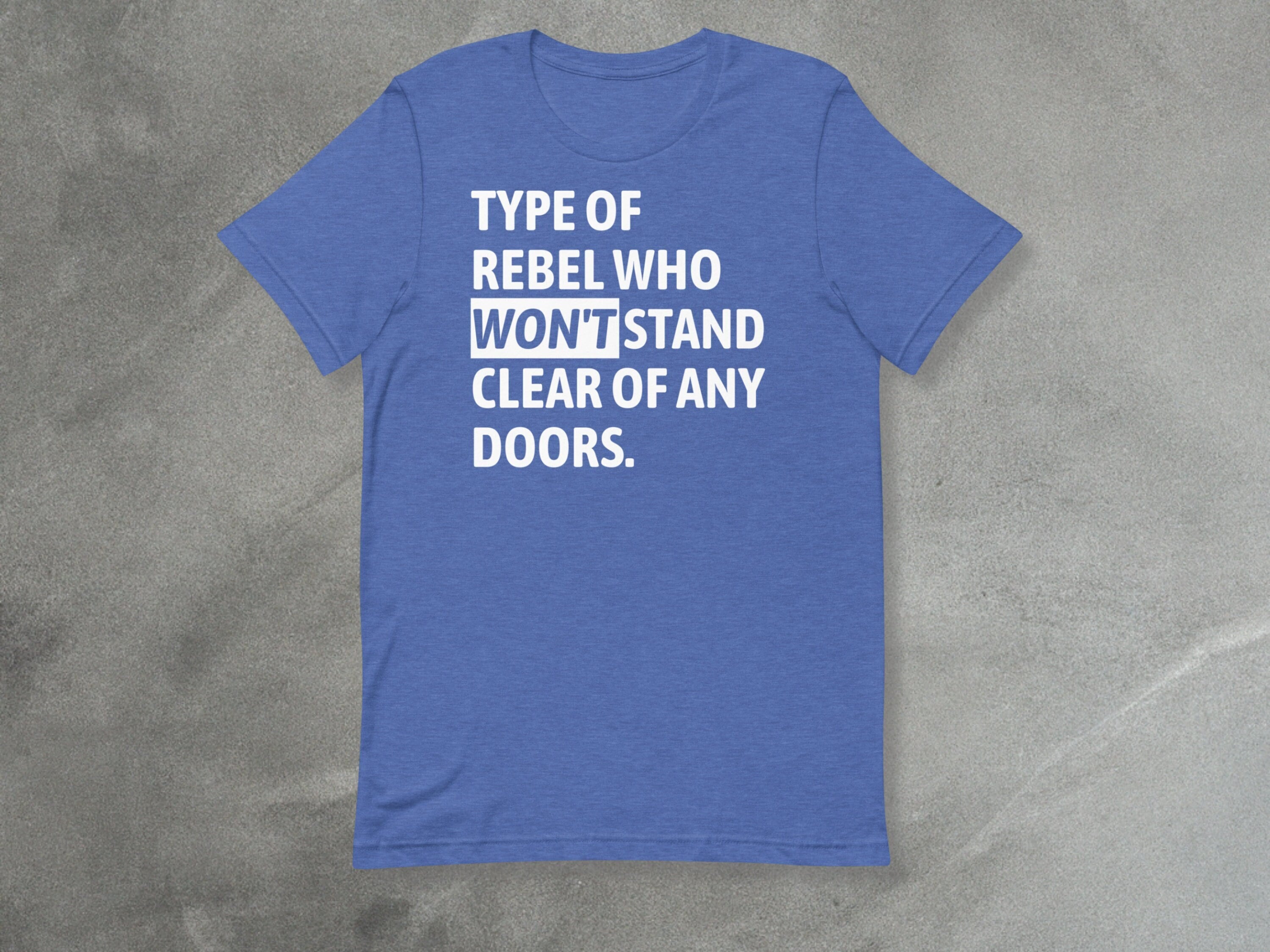 Monorail-Inspired Shirt - Won't Stand Clear of Any Doors - Unique Theme Park Tee