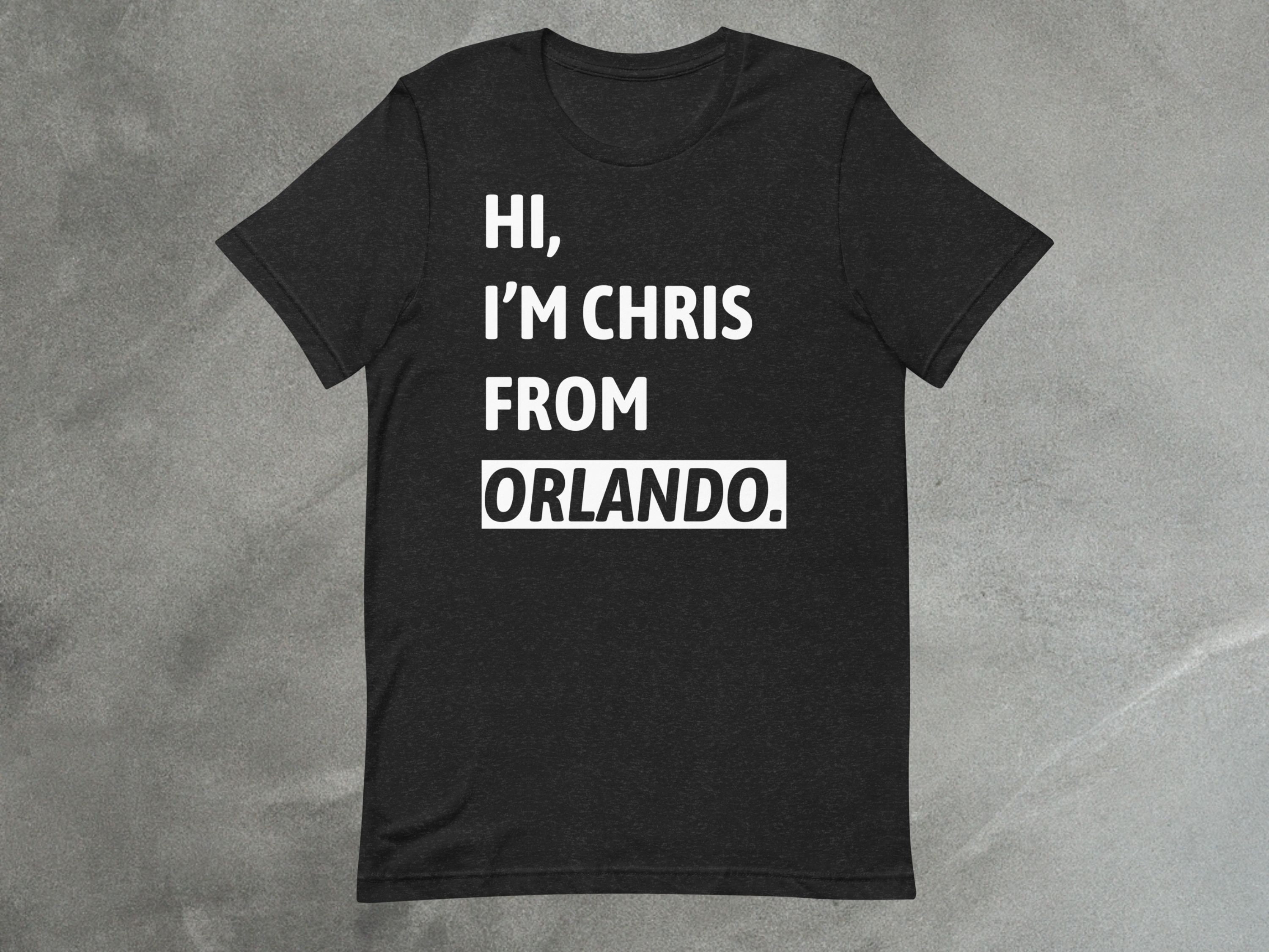 Hi, I'm Chris from Orlando Tee | A Unisex Theme Park Shirt