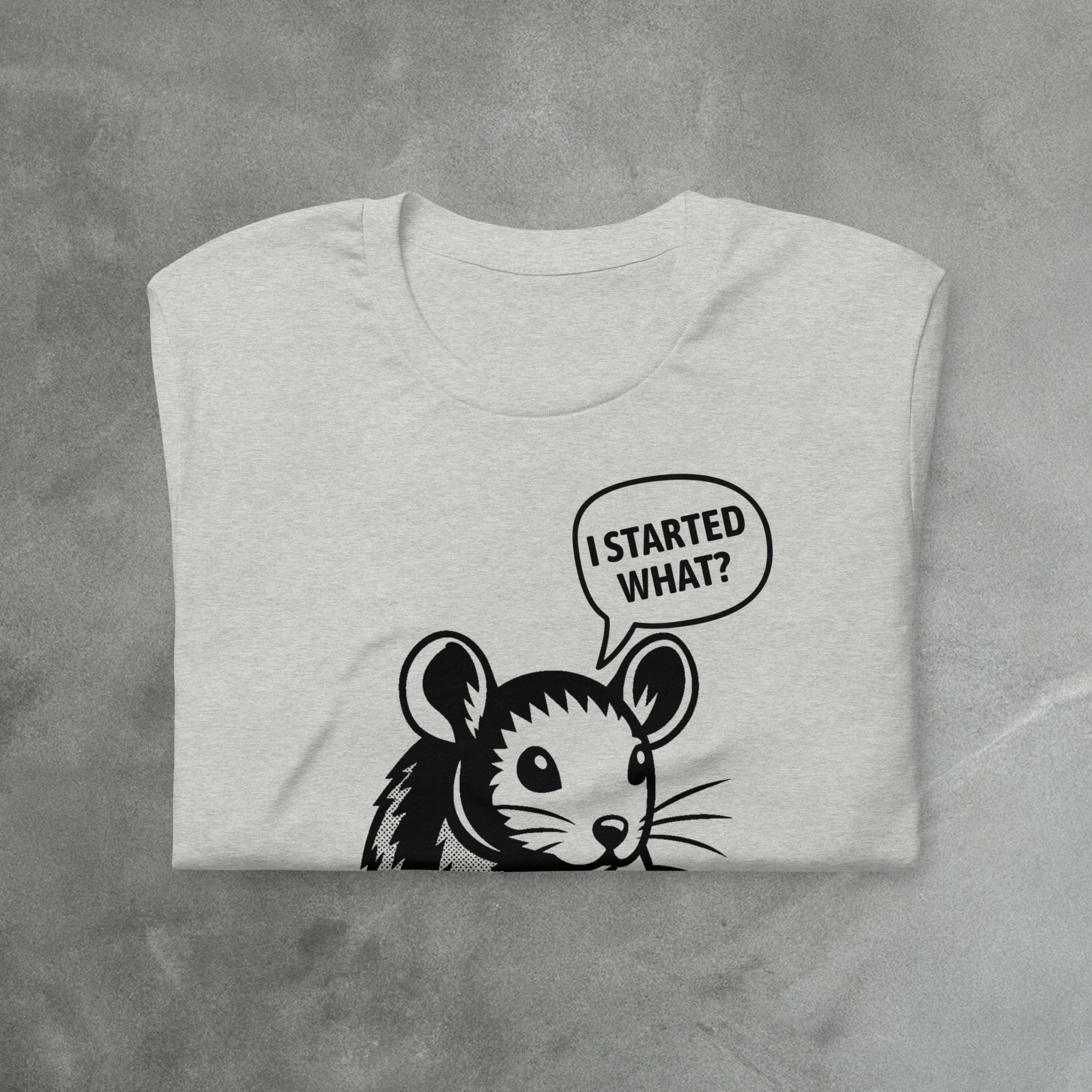 Funny Mouse Parody Shirt | I Started What? Tee image 7