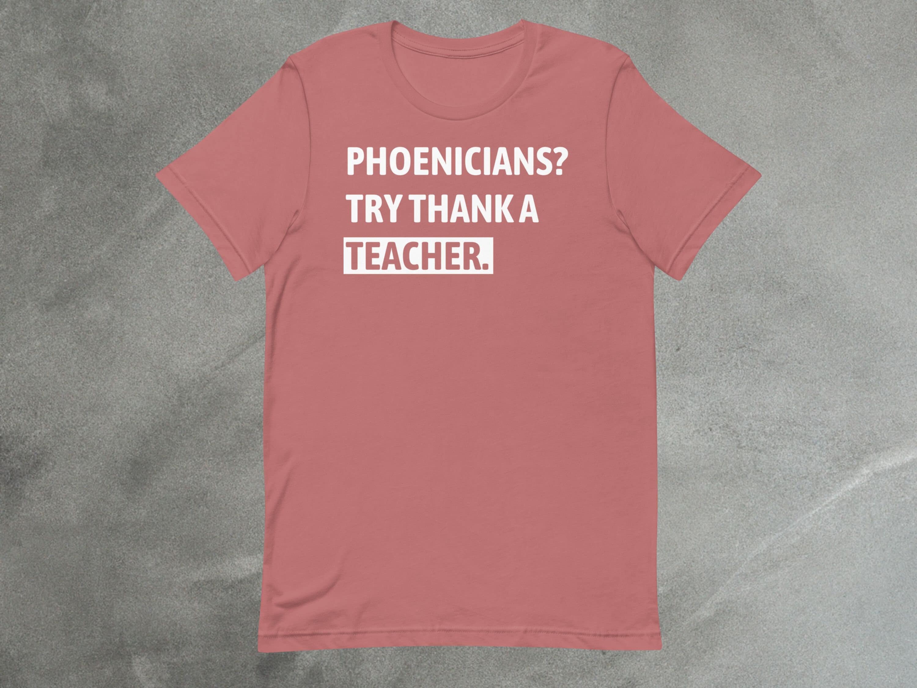 Thank a Teacher Tee – Phoenicians | Unisex Theme Park Shirt