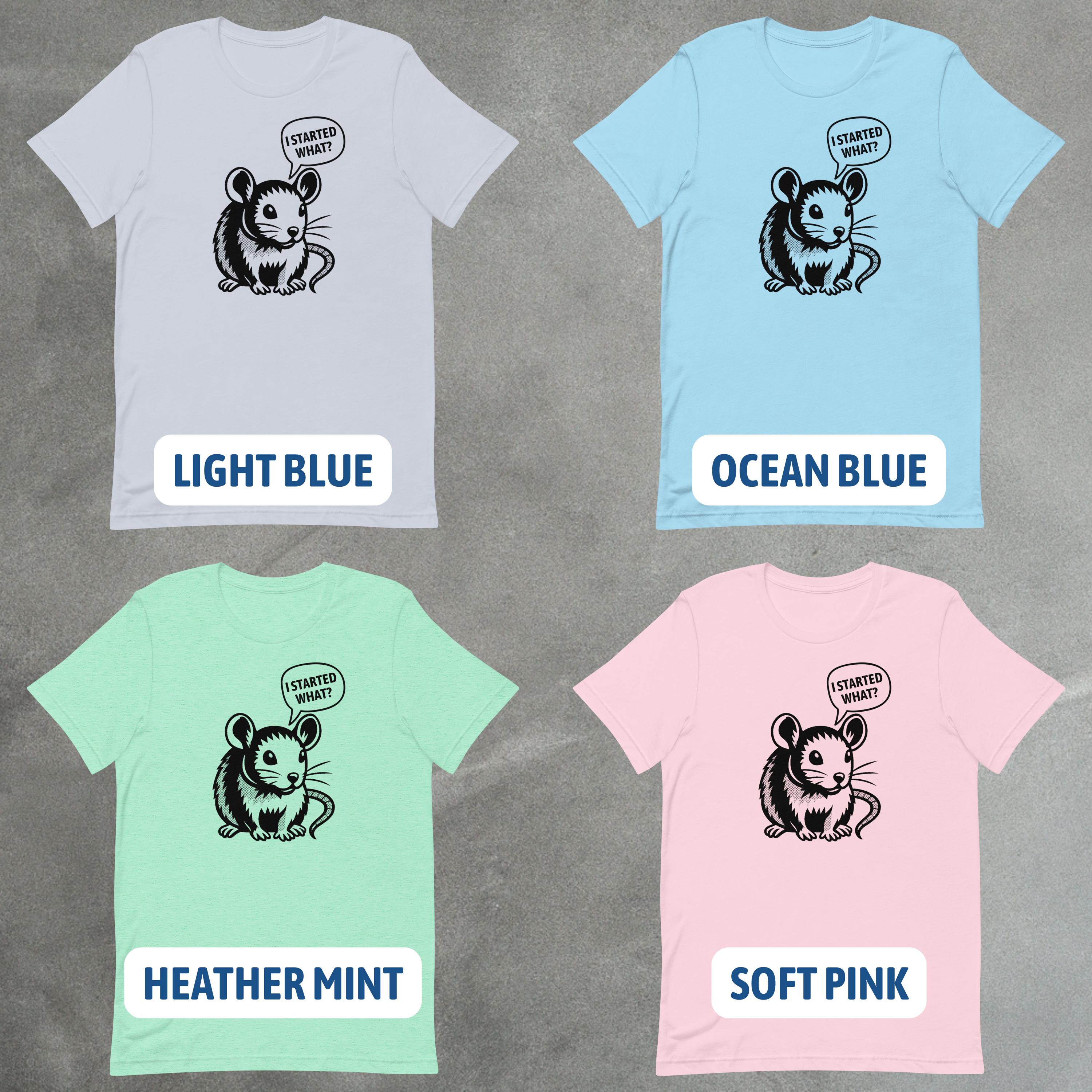 Funny Mouse Parody Shirt | I Started What? Tee image 3