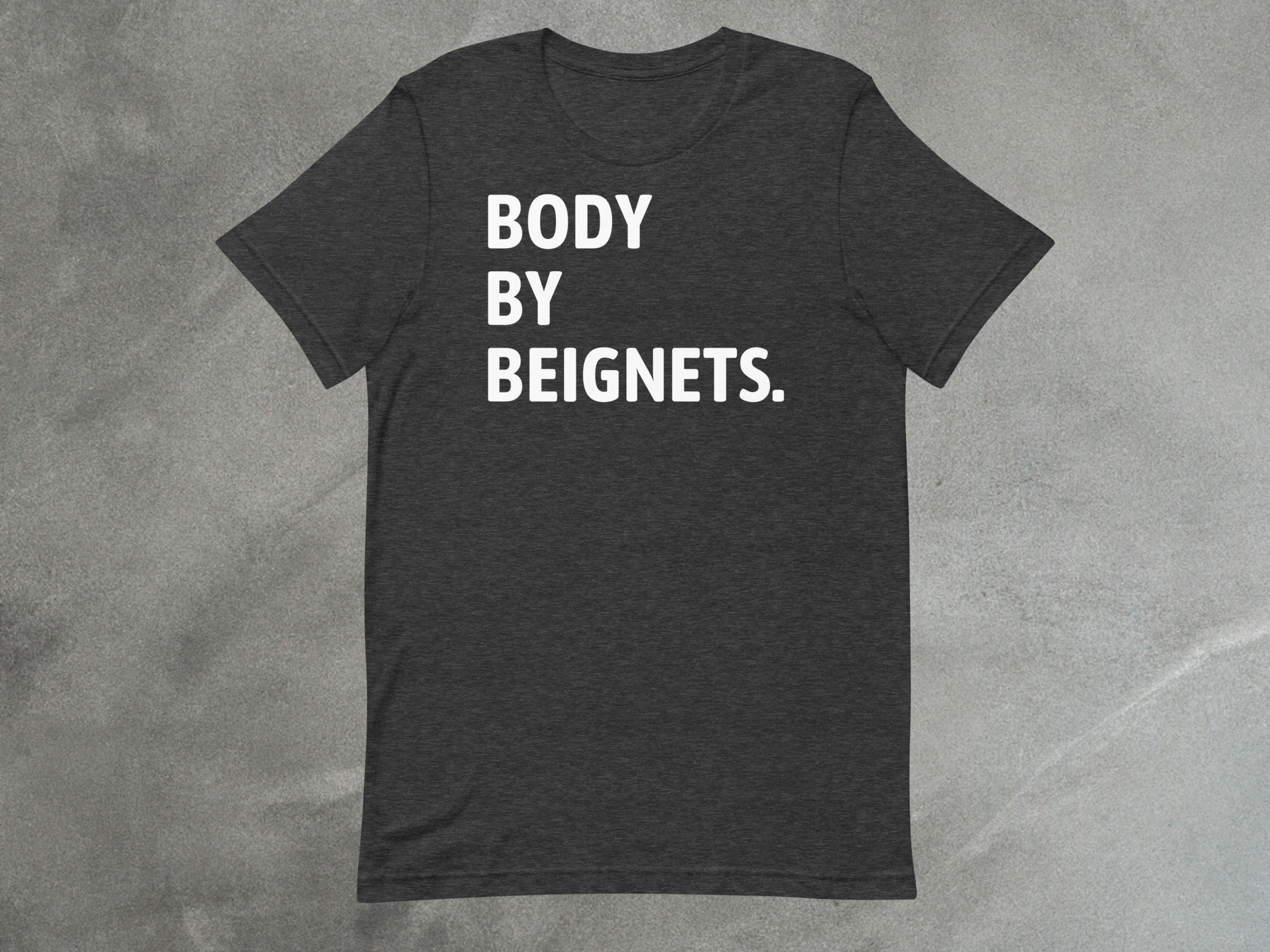 Funny Beignet Shirt | Body By Beignets Cotton Tee image 7