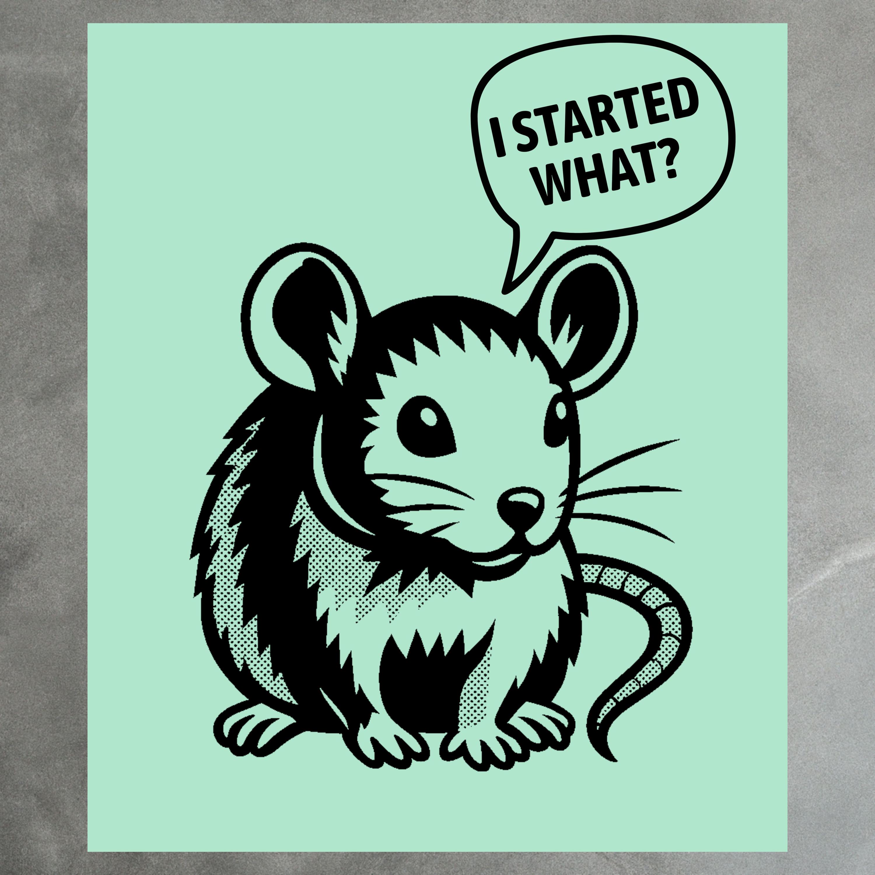 Funny Mouse Parody Shirt | I Started What? Tee image 5