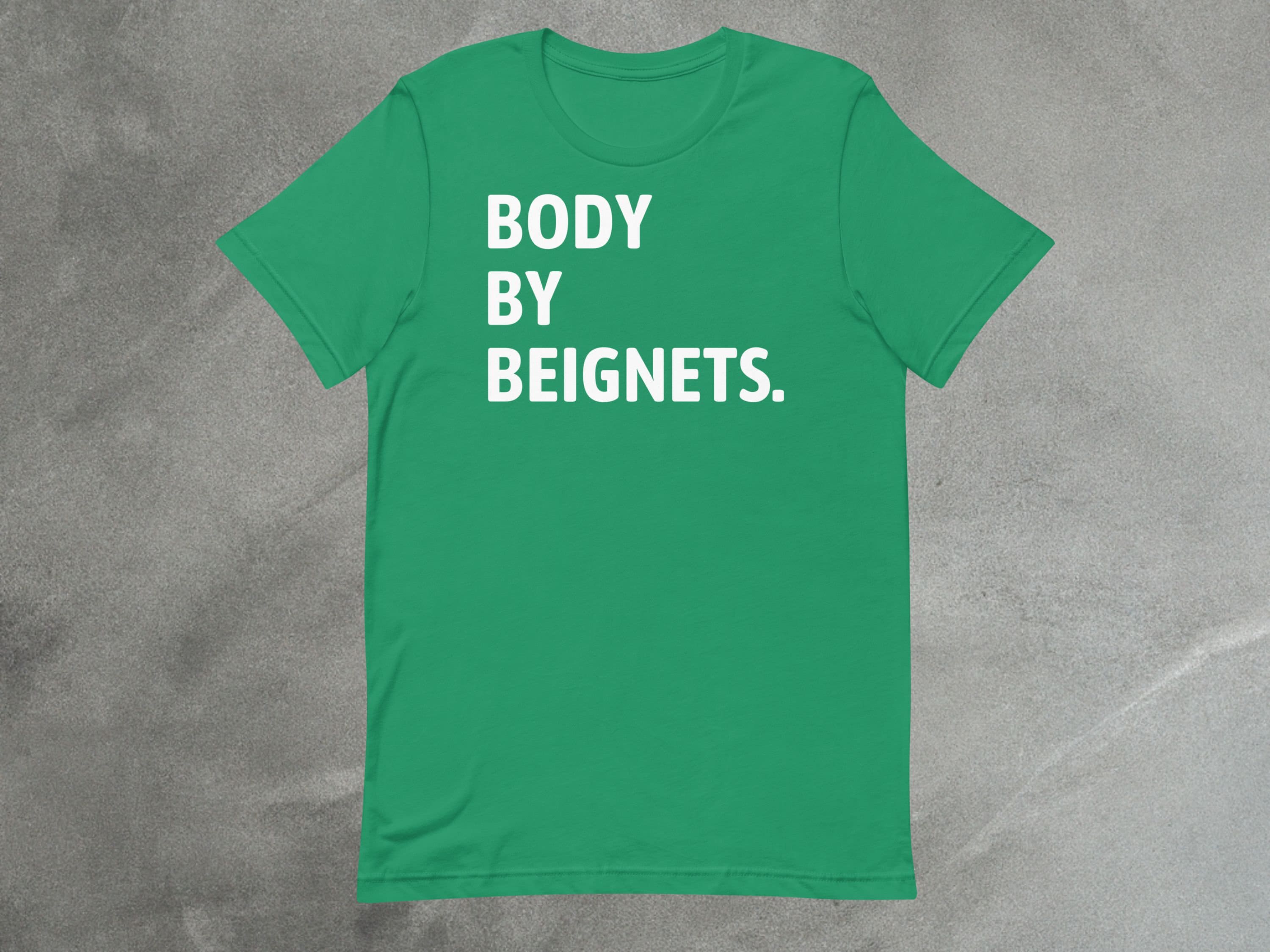 Funny Beignet Shirt | Body By Beignets Cotton Tee image 2