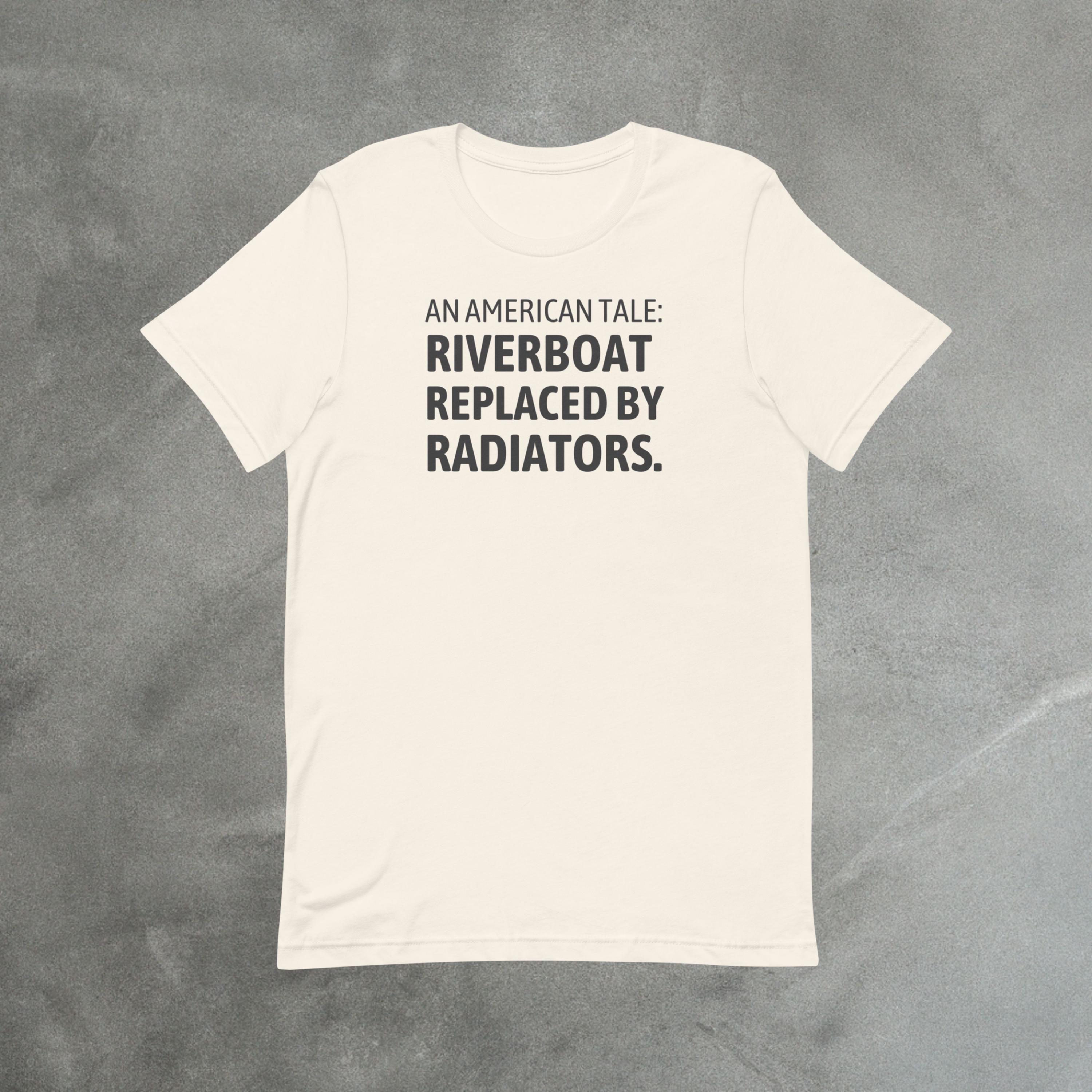 Riverboat Radiators Retro Theme Park Tee - Nostalgic Humor