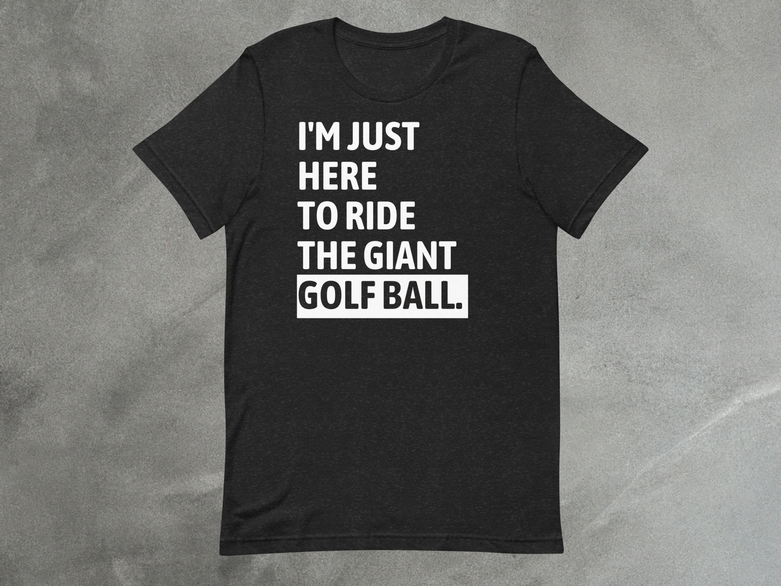 Here to Ride the Golf Ball Tee | Theme Park TShirt | Unisex Vacation Shirt image 2