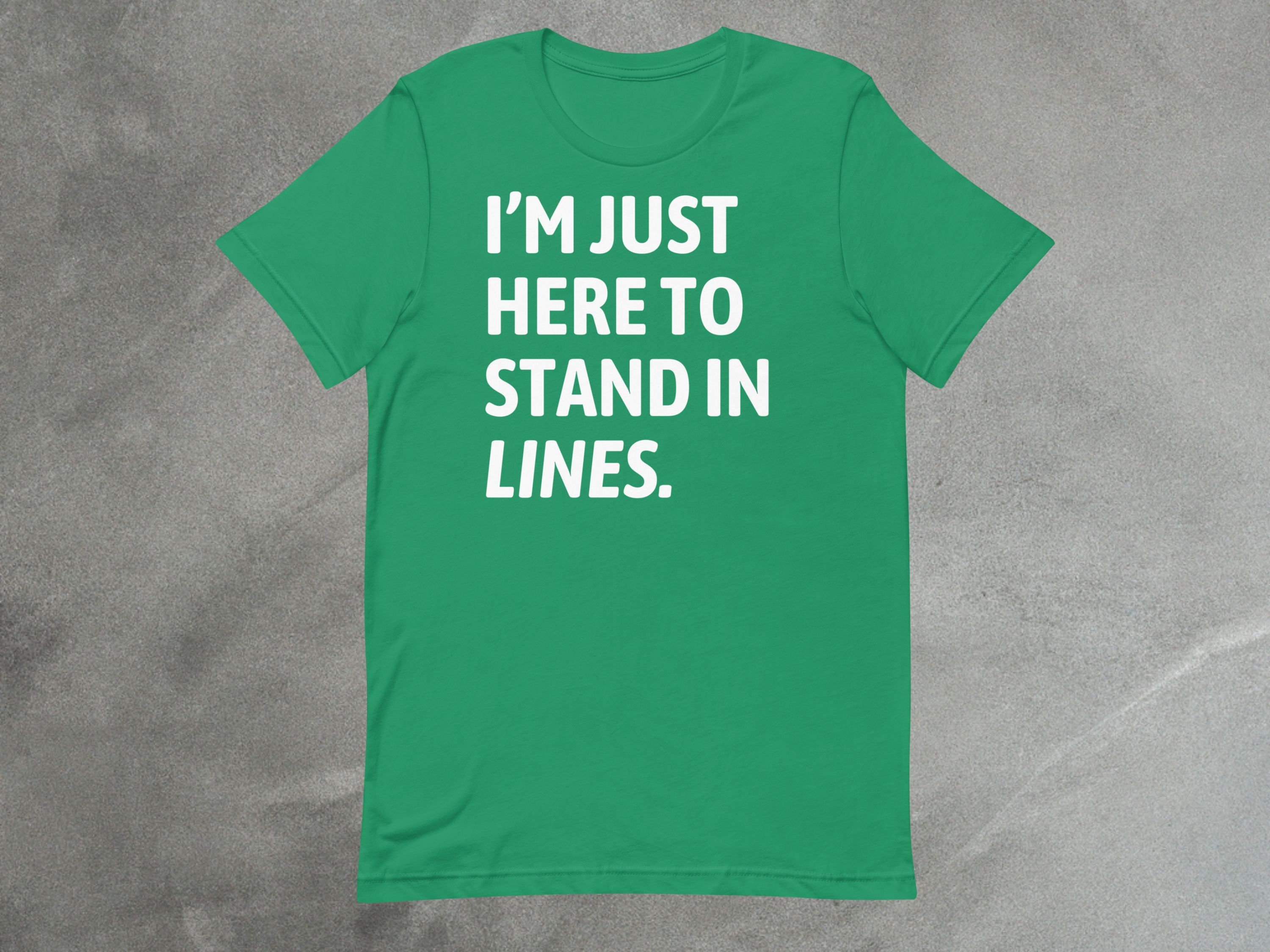 Just Here to Stand In Lines Tee | Theme Park Essentials Shirt image 3