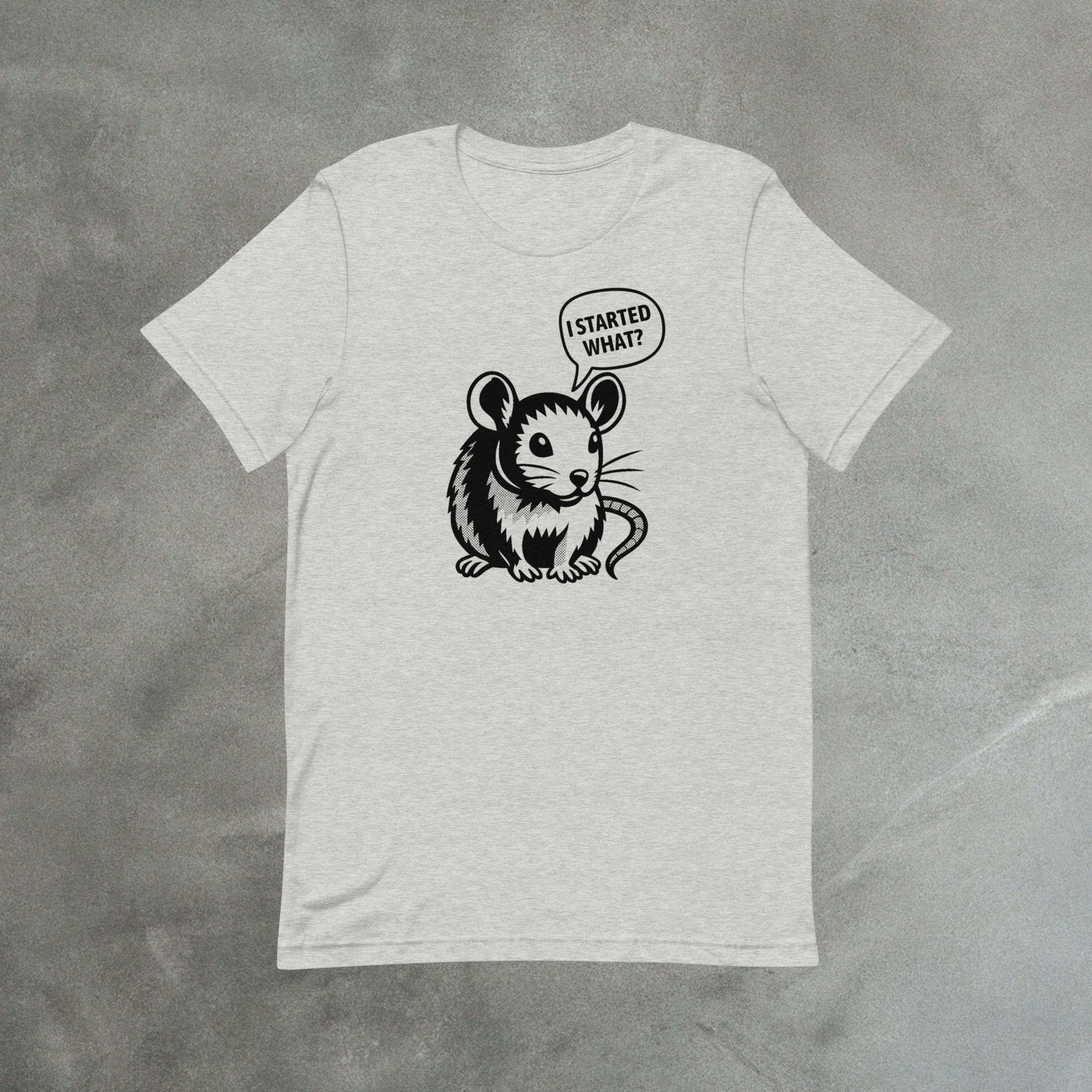 Funny Mouse Parody Shirt | I Started What? Tee image 4