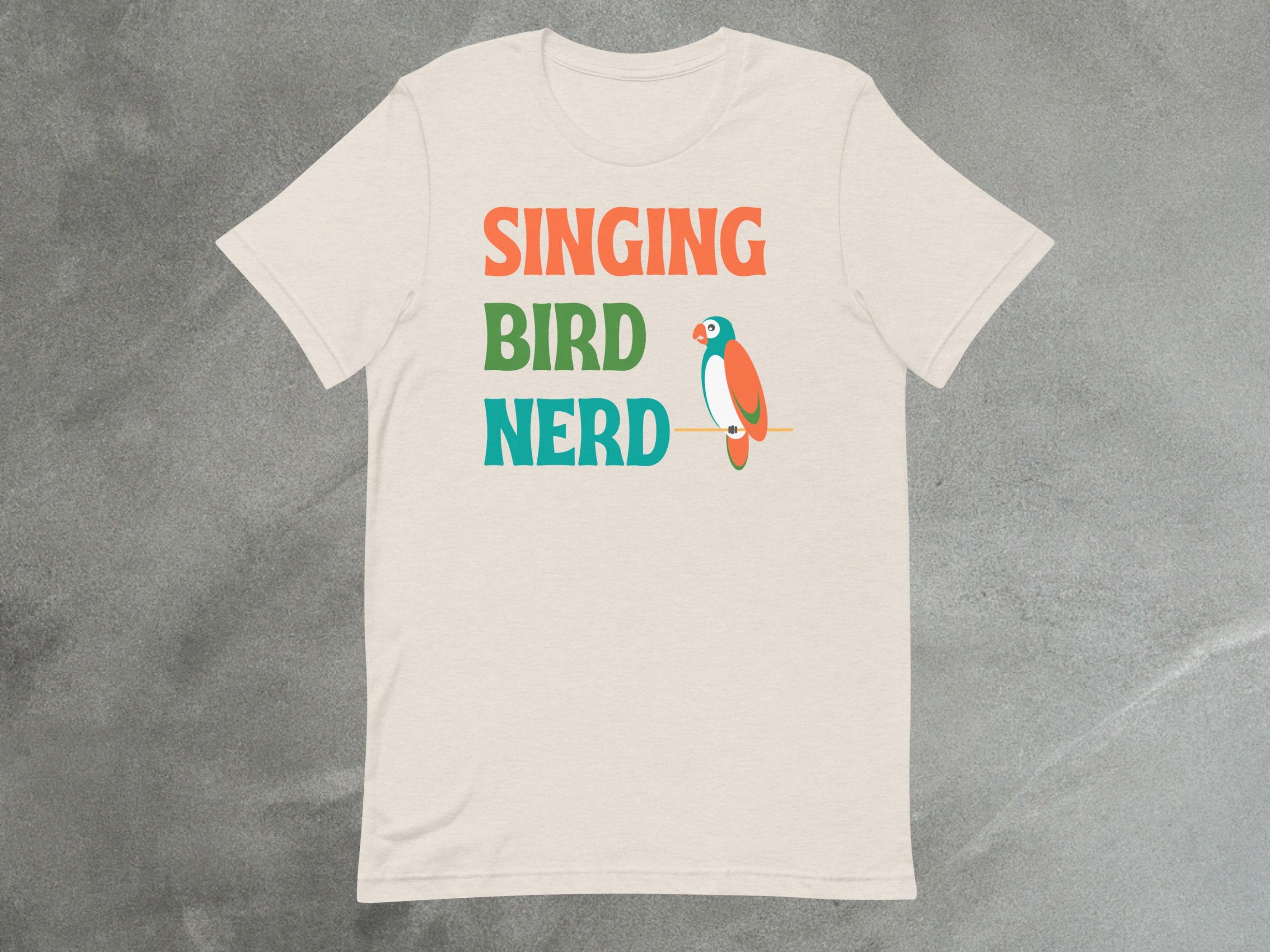 Singing Bird Nerd Tee | Unisex Theme Park Shirt image 3