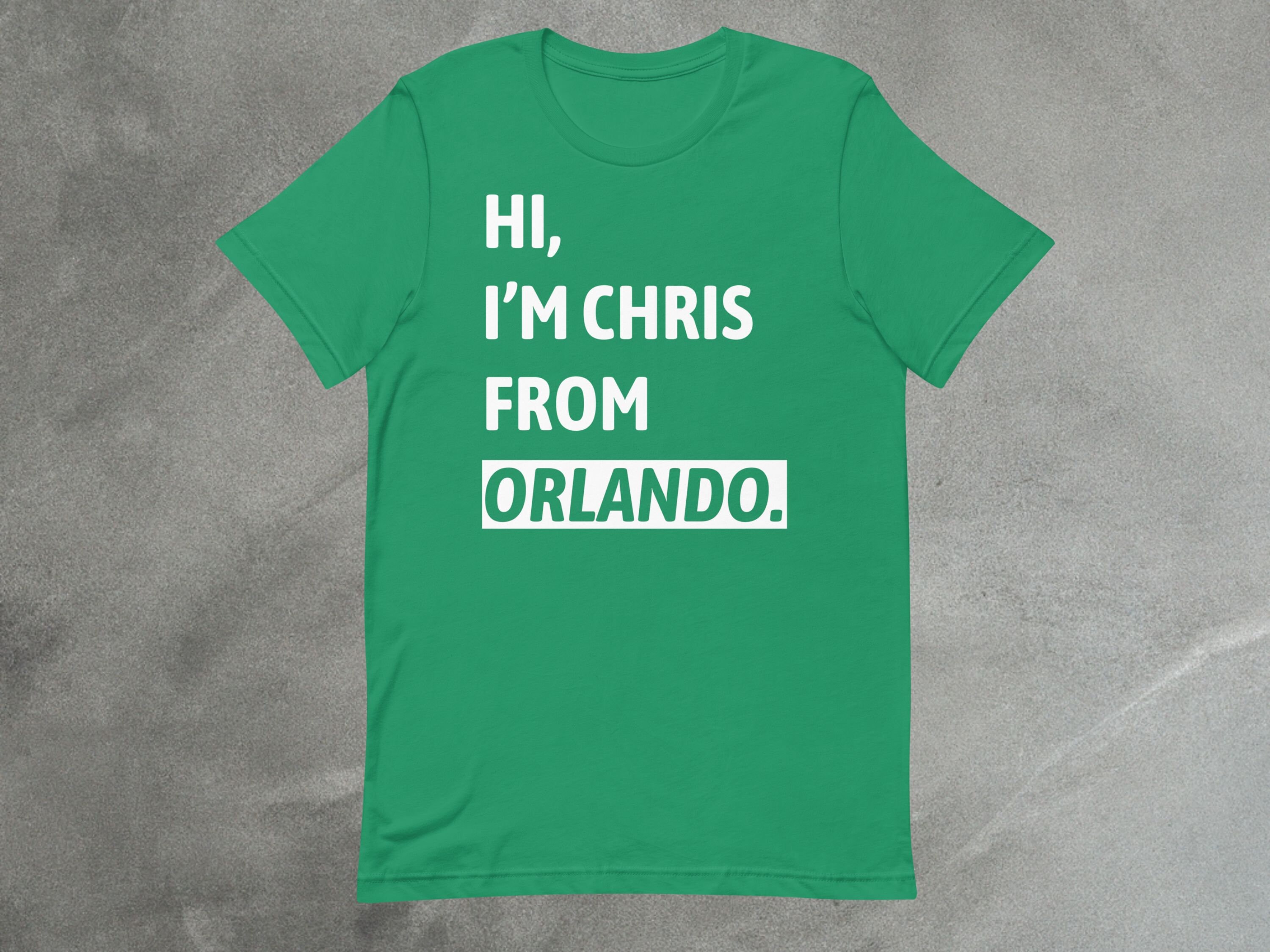 Hi, I'm Chris from Orlando Tee | A Unisex Theme Park Shirt image 3
