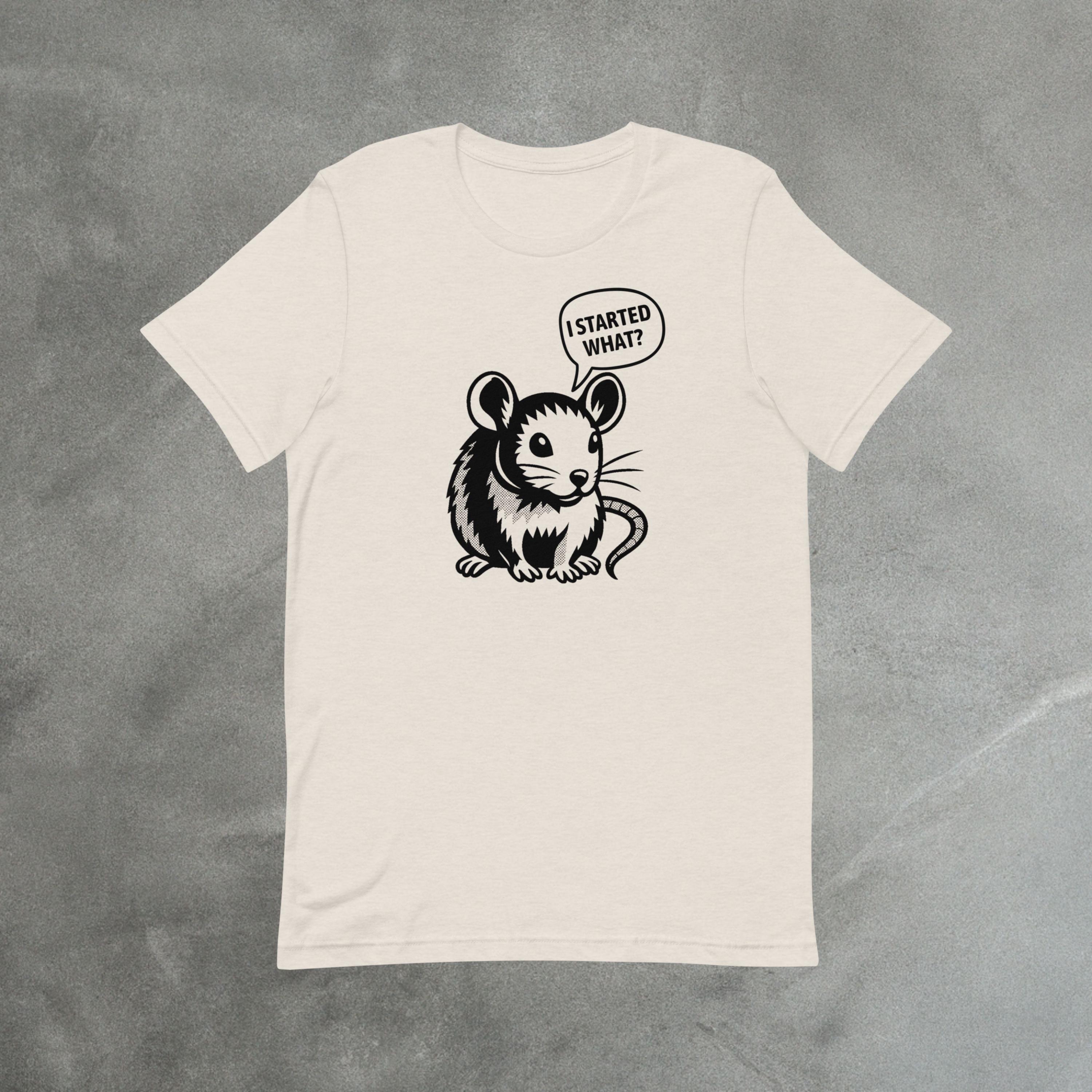 Funny Mouse Parody Shirt | I Started What? Tee image 9