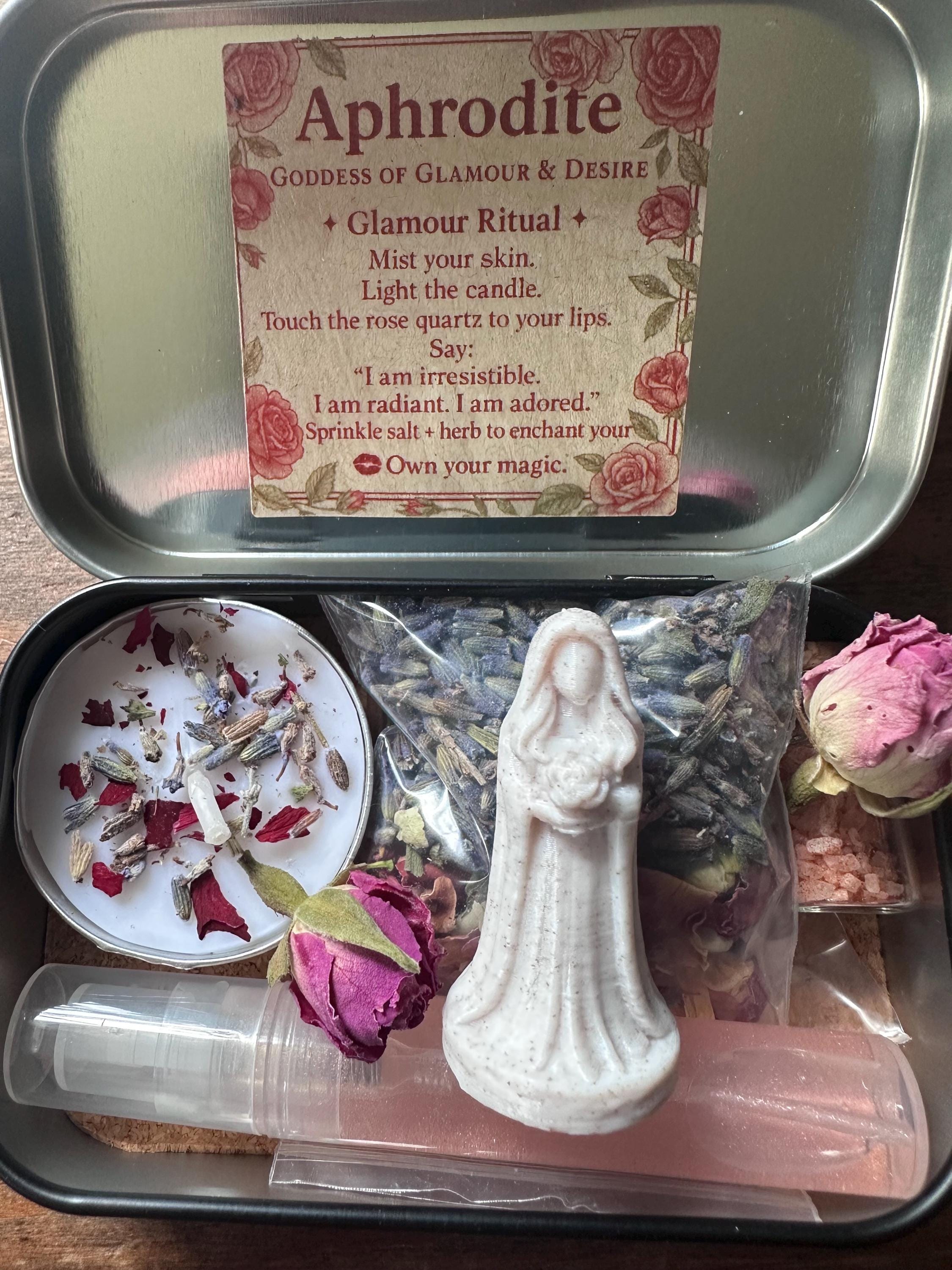 Aphrodite Altar Tin, Goddess Ritual Kit for Love & Self-worth - Etsy