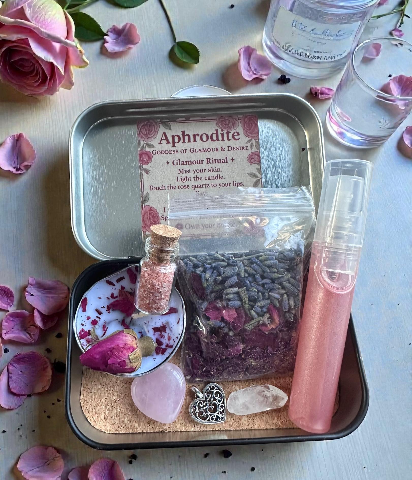 Aphrodite Altar Tin, Goddess Ritual Kit for Love & Self-worth - Etsy