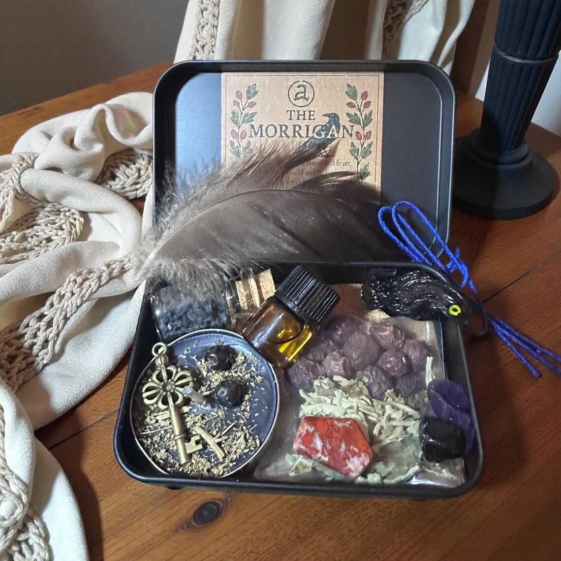 The Morrigan Altar Tin, Ritual Set - Etsy