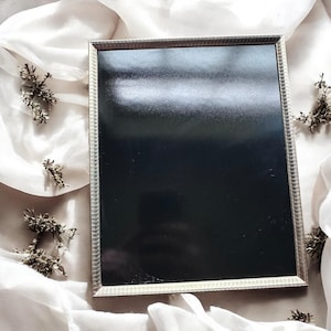 Antique Scrying Mirror, Witch Altar, Shadow work Black Mirror Protection Spray