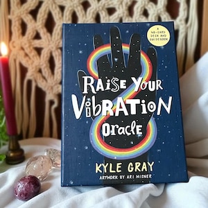 Raise your vibration, Oracle Deck & Guidebook, daily affirmations, tarot reading