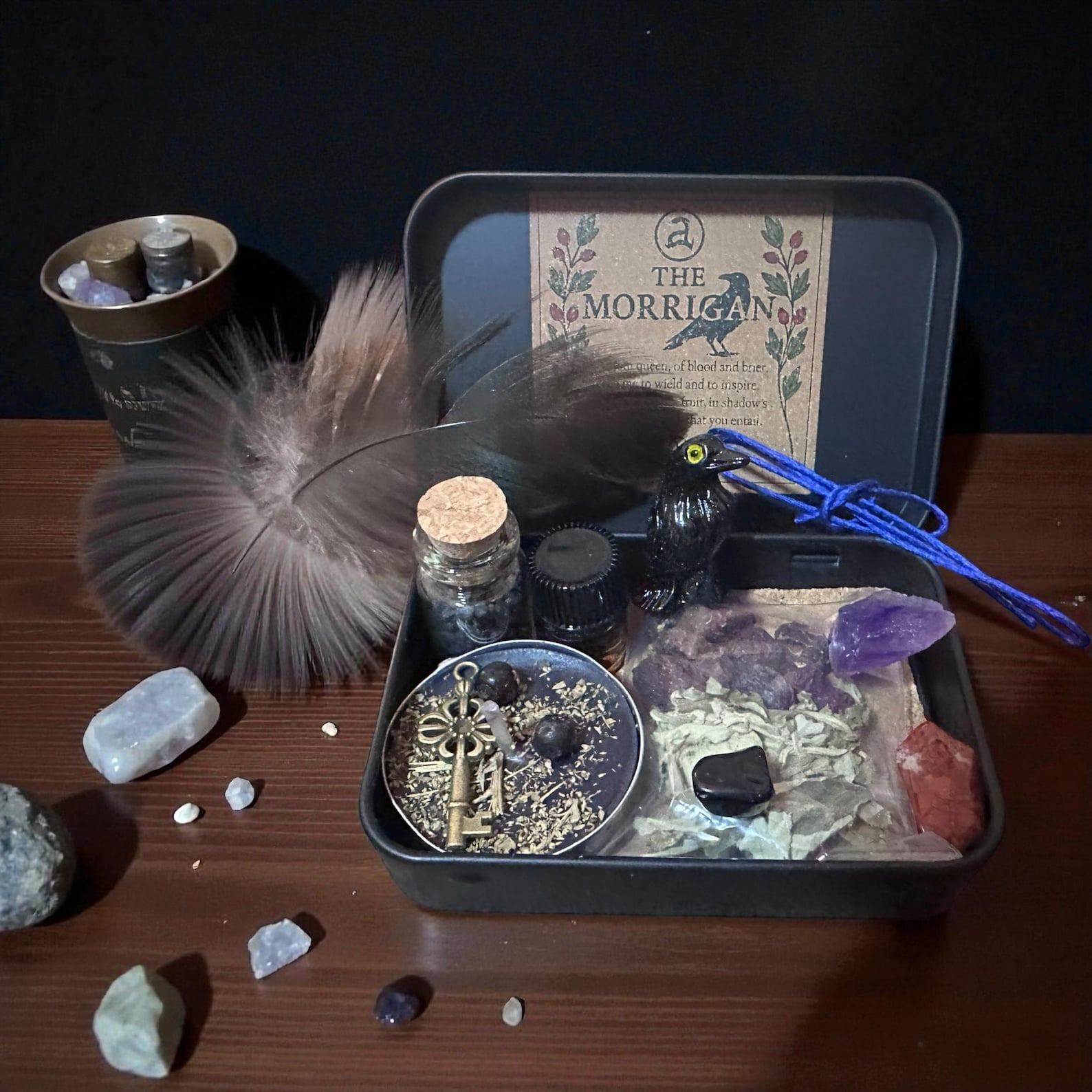 The Morrigan Altar Tin, Ritual Set - Etsy