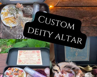Altar de deidad personalizado, altar de dios o diosa personalizado en lata