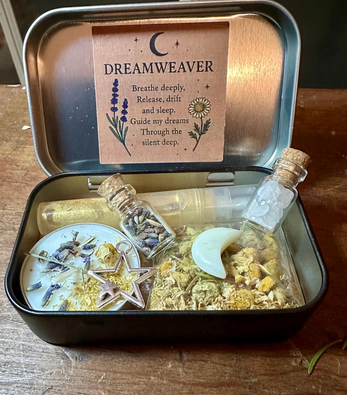 Sleep Altar Tin, Ritual Set, Calming Portable Altar - Etsy