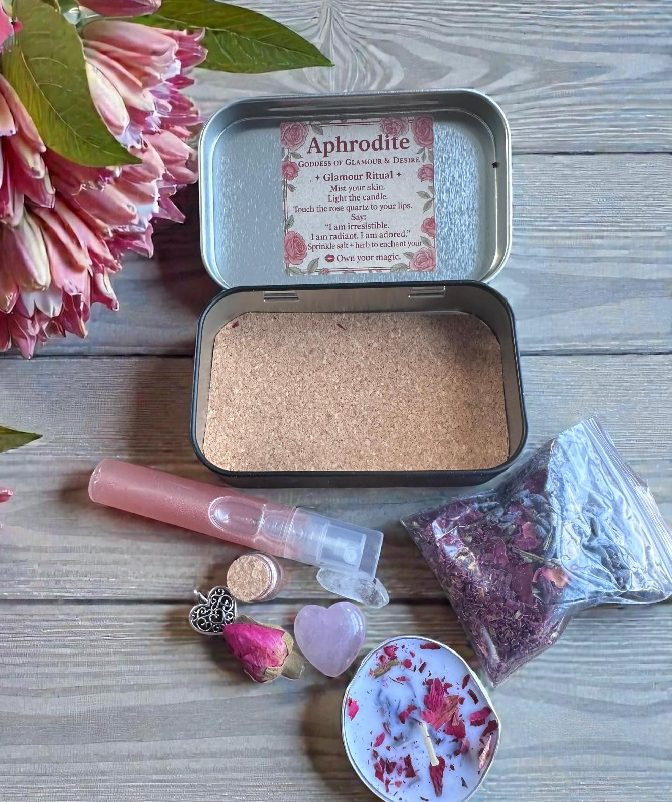Aphrodite Altar Tin, Goddess Ritual Kit for Love & Self-worth - Etsy