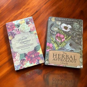 Apothecary Oracle Cards, Oracle Deck, Tarot Reading divination tools, green witch flowers, reference cards altar