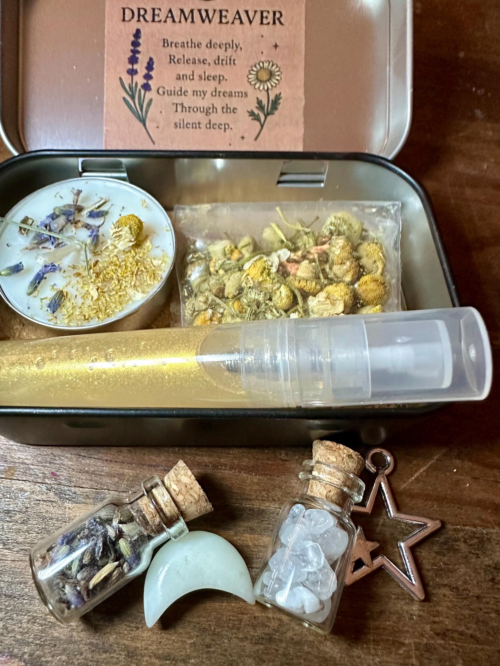 Sleep Altar Tin, Ritual Set, Calming Portable Altar - Etsy