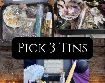 3 Goddess Altar Travel Tins, Your Choice