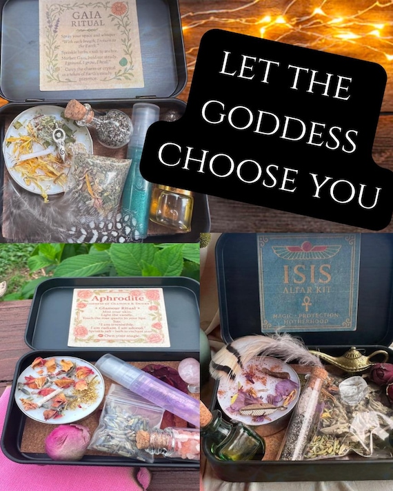 Mystery Goddess Travel Altar, Aphrodite, Hekate, Gaia