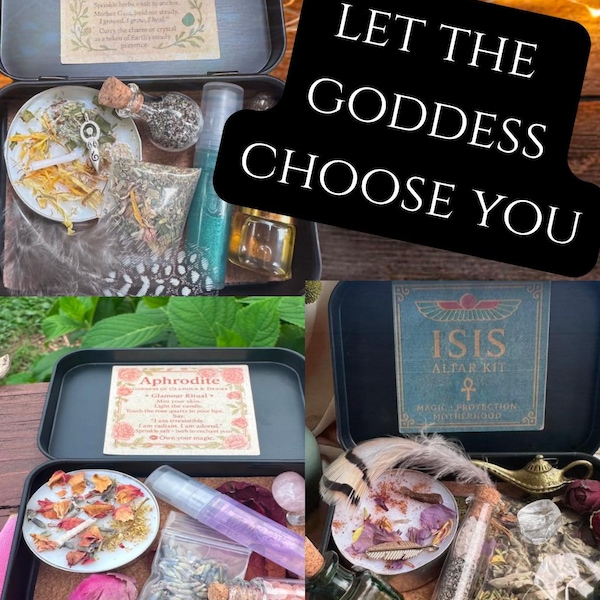 Mystery Goddess Travel Altar, Aphrodite, Hekate, Gaia