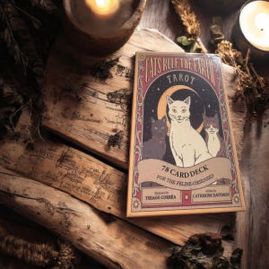 Cats Rule The Earth Tarot Deck, Witch Gift, Animal Tarot Decks, Divination Decks