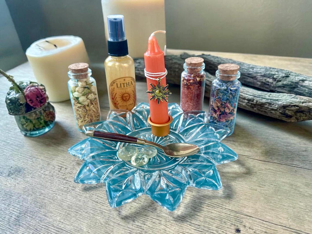 Witch Ritual Set Midsummer Litha Altar Set, Ritual Kit Pagan - Etsy