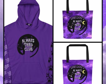 Always Tired Club Shinsou Themed Hoodie and Tote Bag &lt;3