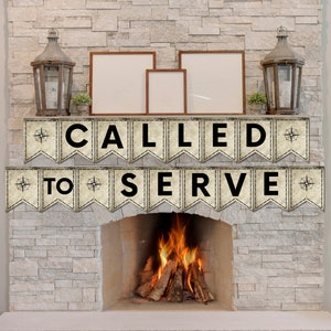 Called to Serve Banner: LDS Missionary Farewell Decor (Digital Download)