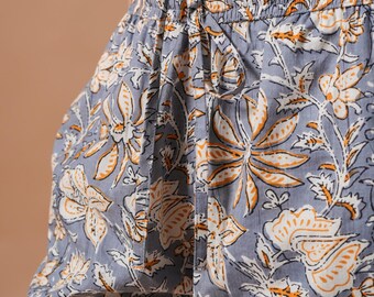 Bridesmaid PJ Pants: Bachelorette Bridal Party Presents- Charcoal Blooms