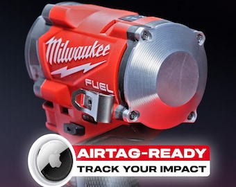 Suporte Milwaukee AirTag para Parafusadeiras de Impacto e Furadeiras M18 e M12 | Montagem Oculta do Tracker | 2953-20 2761-20 2562-20