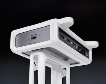 Soporte de montaje bajo escritorio CalDigit Element 5 y 4 / Soporte de base para concentrador Thunderbolt E5
