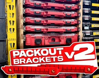 Par de suportes deslizantes para gavetas organizadoras Milwaukee PACKOUT - Resistentes e que economizam espaço