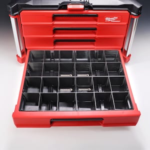 Inzetstukken voor ladebakken van Milwaukee Packout | Organizerverdeler voor gereedschapskisten met 2, 3 en 4 laden