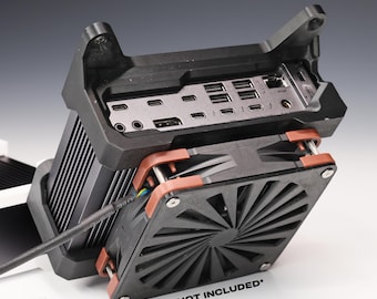 Suporte para montagem sob a mesa CalDigit TS5 Plus, compatível com ventoinhas | Suporte para dock do hub Thunderbolt TS5+