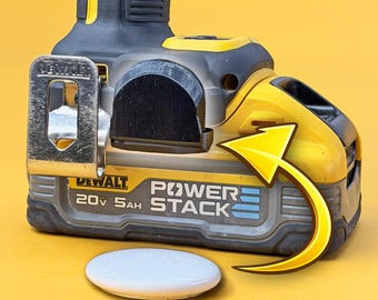 DeWalt AirTag Holder for Power Tools | Discreet Tracker Mount Compatible with Tool Connect Slot