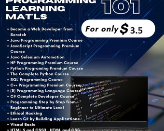 Computer Programming Learning Materials for Beginners I Video course I