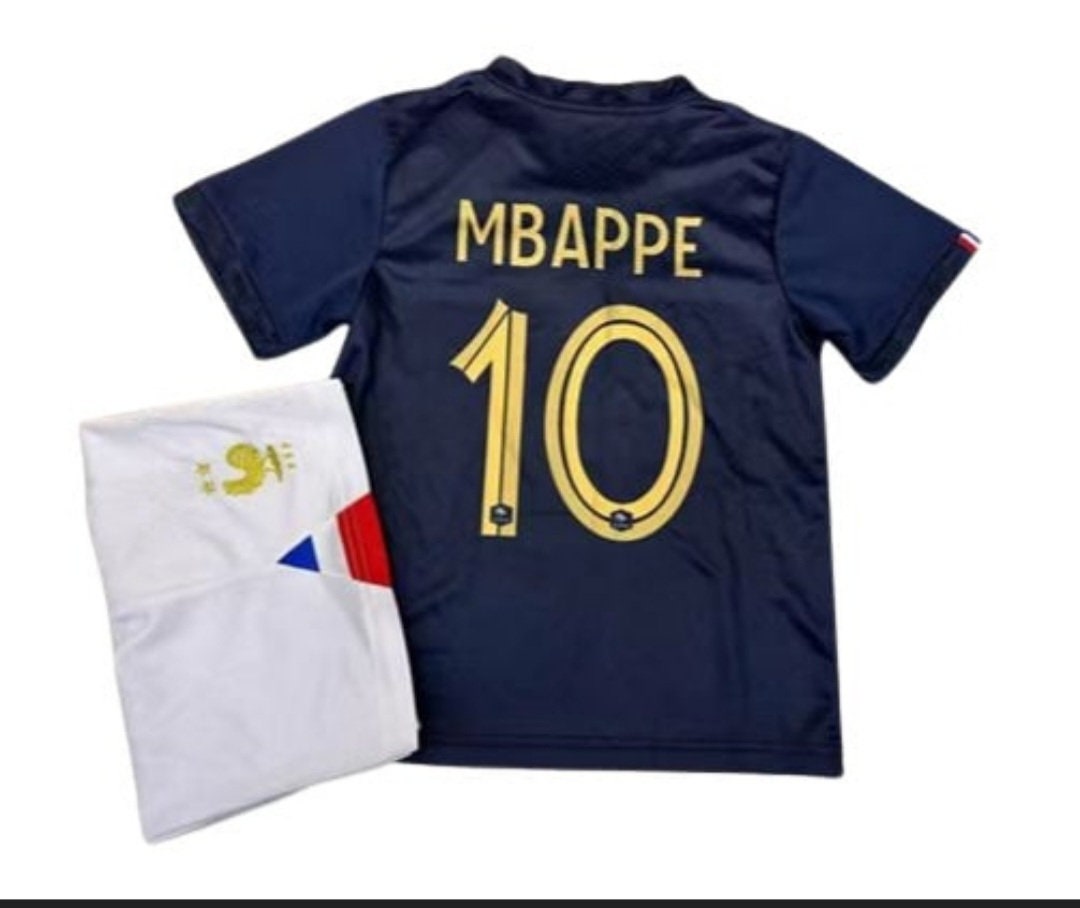 Kylian Mbappe France National Team 2022 FIFA World Cup Qatar Patch Home #10  Jersey
