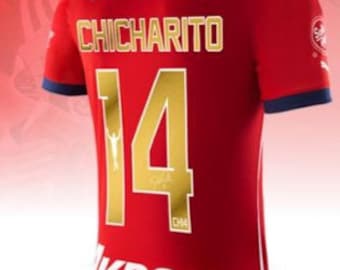 New Limited Edition Chivas Chicharito Home Gold Premium Soccer Jersey 2024