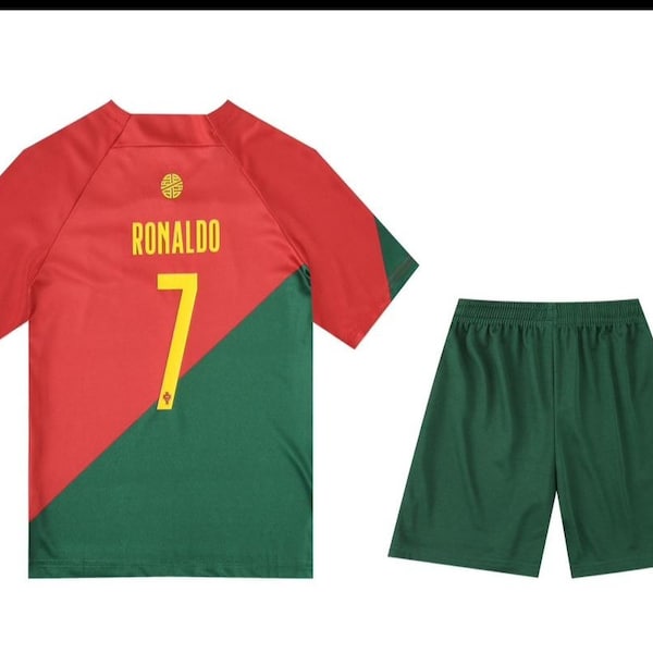 Maglia e pantaloncini Portogallo Ronaldo Kids