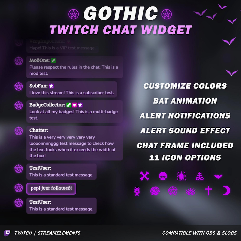 Witchy Stream Widget - Etsy
