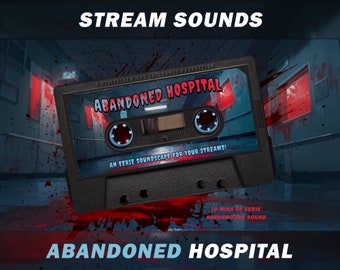 Twitch Background Sound - Abandoned Hospital Soundscape, for streamers, vtubers and youtubers, streaming sound effect