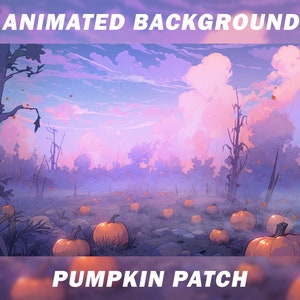 Animated Vtuber Background, Halloween background, Pastel goth, Anime, stream background, looped background, vtuber scene, vtuber room