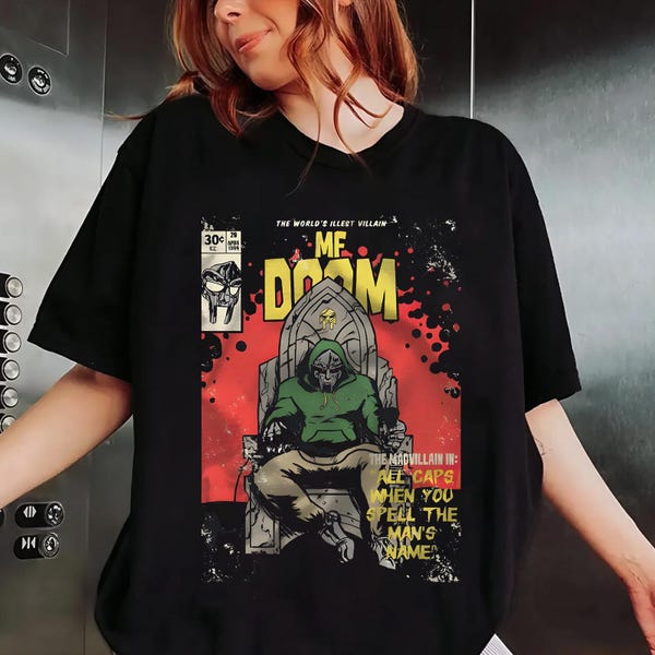 Moletom com capuz MF Doom Madlib All Caps, moletom com capuz Metal Face, moletom com capuz MadVillain, camiseta retrô unissex, moletom grande Y2K, moletom com capuz Warrior, moletom com capuz Rock